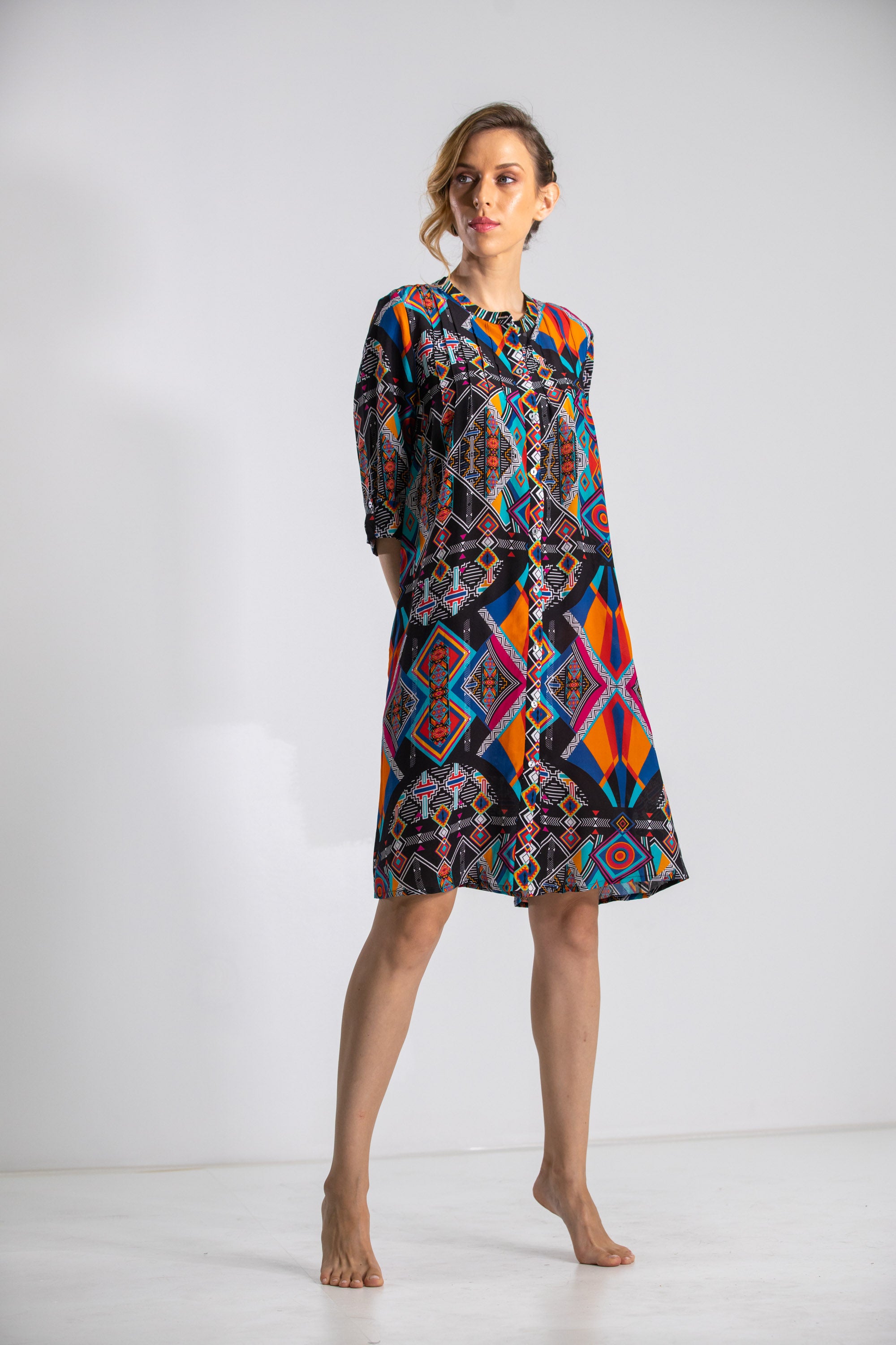 HIMBA AFRICANA - PINTUCK DRESS