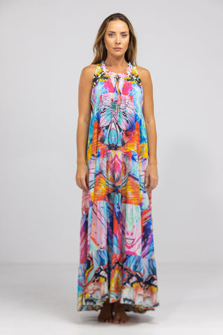 CANBERRA - FRILL ARMHOLE MAXI DRESS