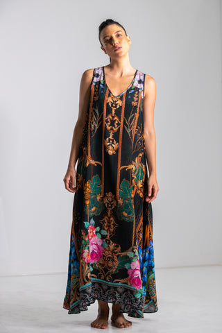 MIRAMARE GARDEN - FLOWING MAXI DRESS