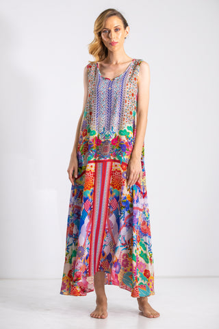 BOBOLI GARDENIA - FLOWING MAXI DRESS