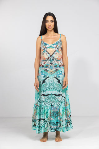 GOLDCOAST - FRILL STRAP MAXI