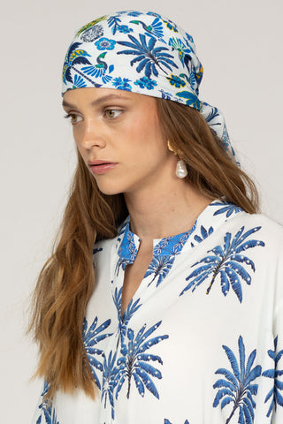 PAPIER COLLE LIGHT BLUE- ORCHID SCARF