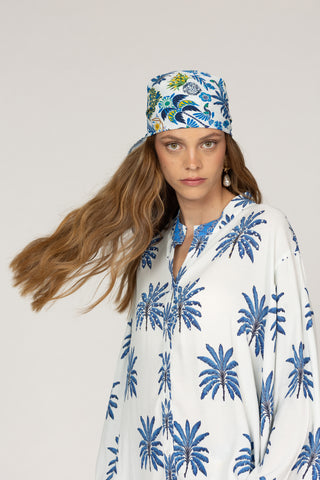 PAPIER COLLE LIGHT BLUE- ORCHID SCARF