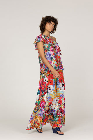 TUSSIE MUSSIE MULTI FLOWERS- ALICIA RUFFLE TOP