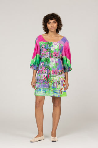 HERMOSA FUCSIA AZUR- AZZURRA DRESS