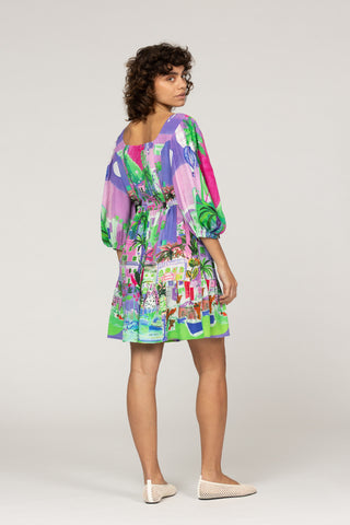 HERMOSA FUCSIA AZUR- AZZURRA DRESS