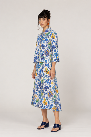 PAPIER COLLE LIGHT BLUE - CAMELIA SKIRT