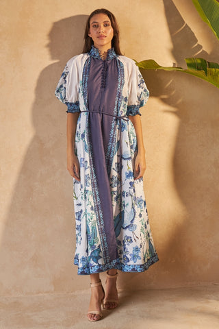 FLOWER BLUE - ALKA DRESS
