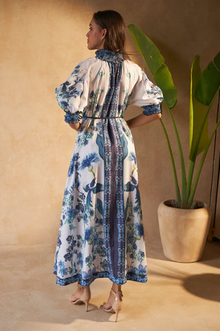FLOWER BLUE - ALKA DRESS