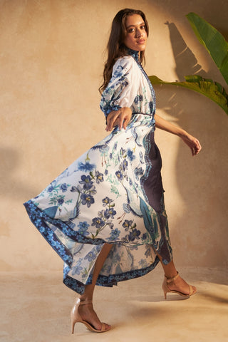 FLOWER BLUE - ALKA DRESS