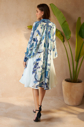 FLOWER BLUE - AMBER DRESS