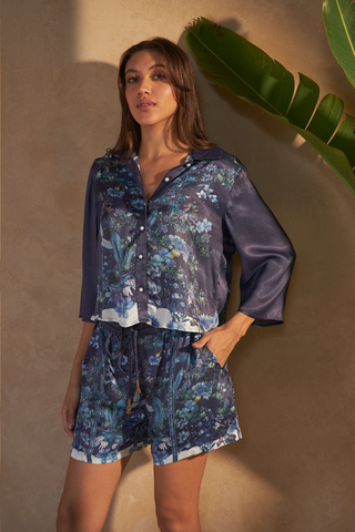 FLOWER BLUE - CYLDE SHORTS