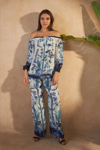 FLOWER BLUE - CALLA TOP
