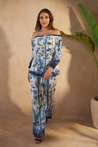 FLOWER BLUE - CALLA TOP