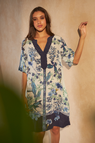 FLOWER BLUE - DAHLIA DRESS