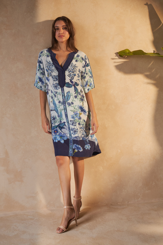 FLOWER BLUE - DAHLIA DRESS