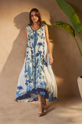 FLOWER BLUE - DAPHNE DRESS