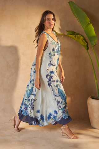 FLOWER BLUE - DAPHNE DRESS