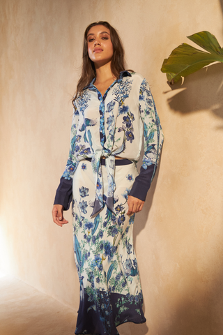 FLOWER BLUE - CAMELIA SKIRT
