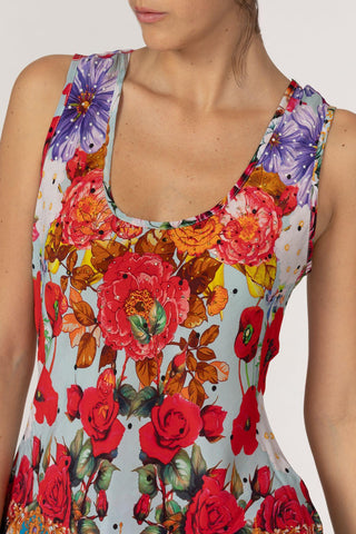 TUSSIE MUSSIE MULTI FLOWERS- HIBISCUS TOP