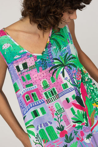 HERMOSA FUCSIA AZUR- DAPHNE DRESS