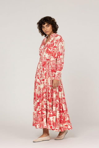 VERMELHO RED- PERORIAN DRESS