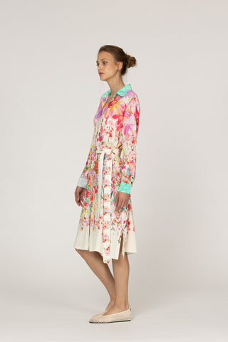 JARDIN MAGNIFIQUE- LUPINE MIDI  DRESS