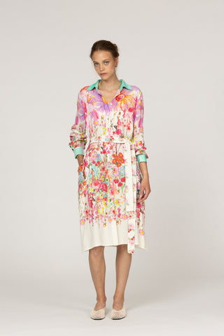 JARDIN MAGNIFIQUE- LUPINE MIDI  DRESS
