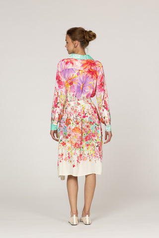 JARDIN MAGNIFIQUE- LUPINE MIDI  DRESS