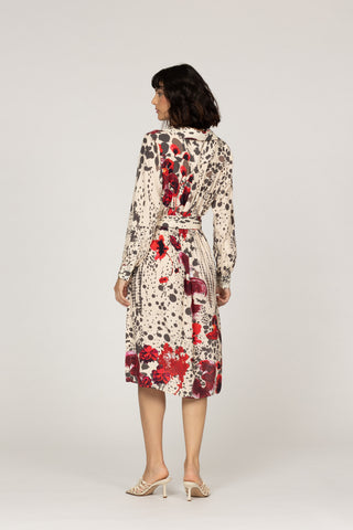 PAPAVER- LUPINE MIDI DRESS