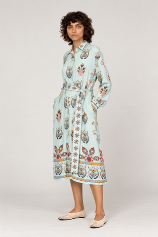 PISTACIA VERA - LUPINE MIDI DRESS