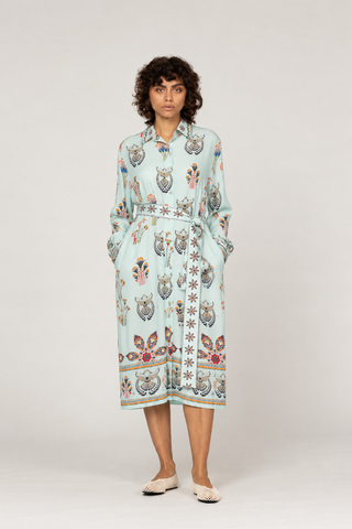 PISTACIA VERA - LUPINE MIDI DRESS