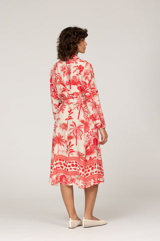 VERMELHO RED- ONIA MIDI DRESS