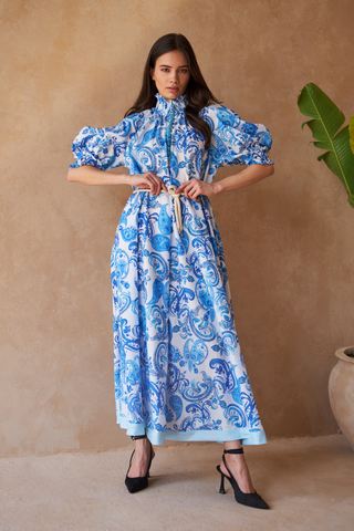 PAISLEY AZURE - ALKA DRESS