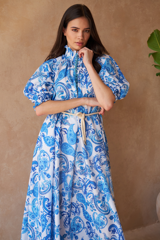 PAISLEY AZURE - ALKA DRESS