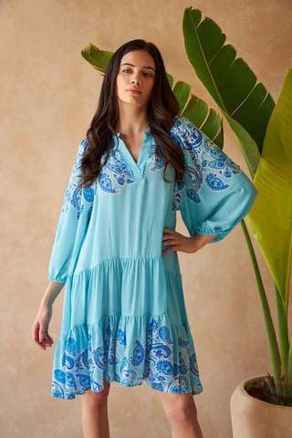 PAISLEY AZURE - BIENNIALS DRESS