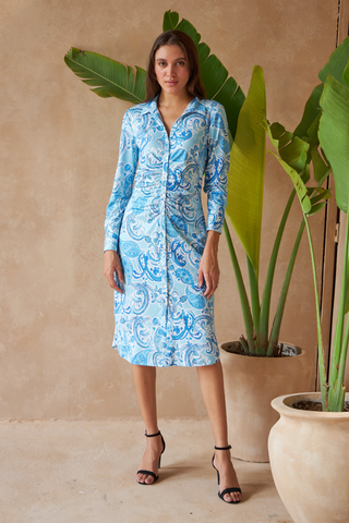 PAISLEY AZURE - CHLOE DRESS