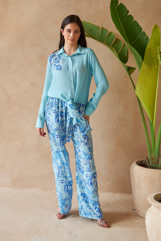 PAISLEY AZURE - LAMIUM TOP