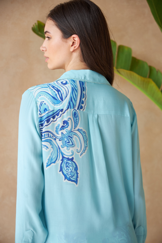 PAISLEY AZURE - LAMIUM TOP