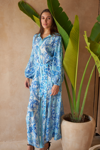 PAISLEY AZURE - MAHONIA DRESS