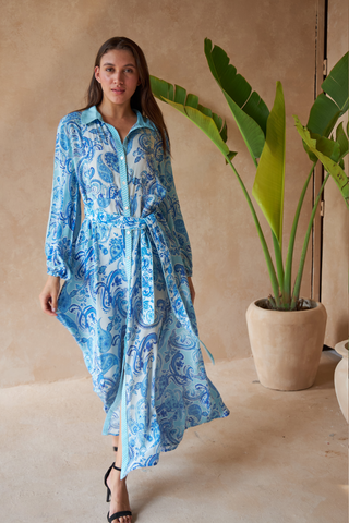 PAISLEY AZURE - MAHONIA DRESS