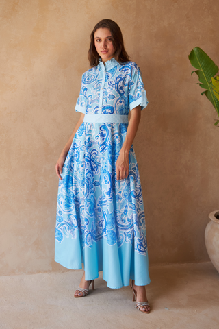 PAISLEY AZURE - REVA DRESS