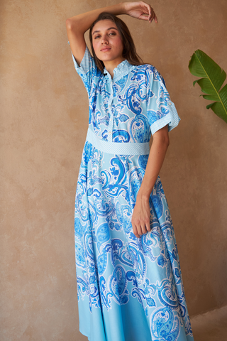 PAISLEY AZURE - REVA DRESS