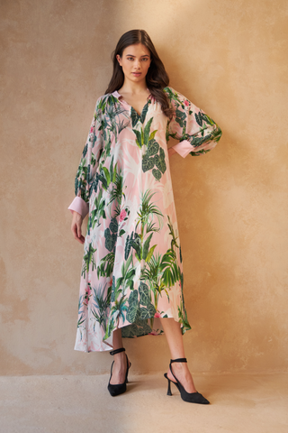 PALM TREE - MAGNOLIA DRESS