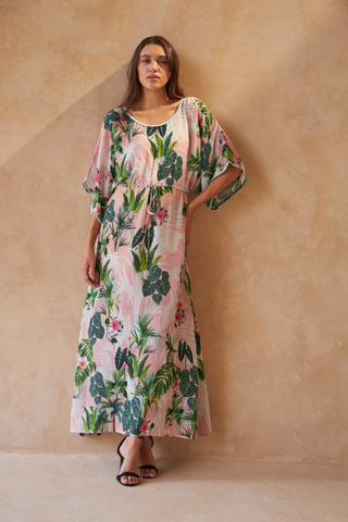 PALM TREE - PEONY DRESS