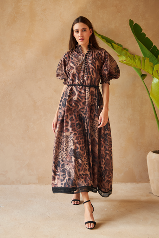 PANTHER BROWN- ALKA DRESS