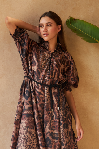 PANTHER BROWN- ALKA DRESS