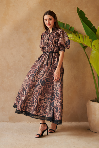 PANTHER BROWN- ALKA DRESS