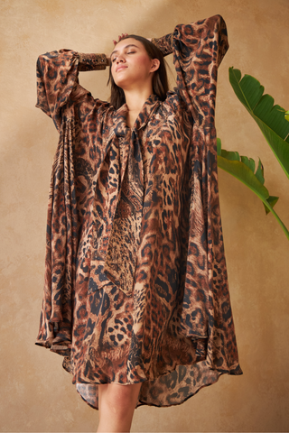 PANTHER BROWN- AMBER DRESS