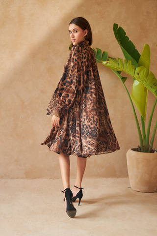 PANTHER BROWN- AMBER DRESS